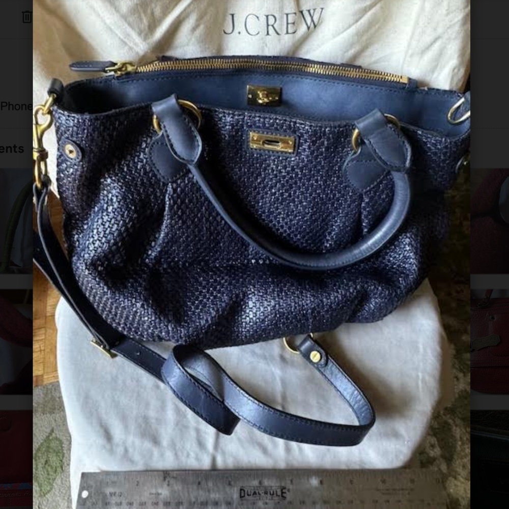 NWT J Crew Leather Shoulder Bag